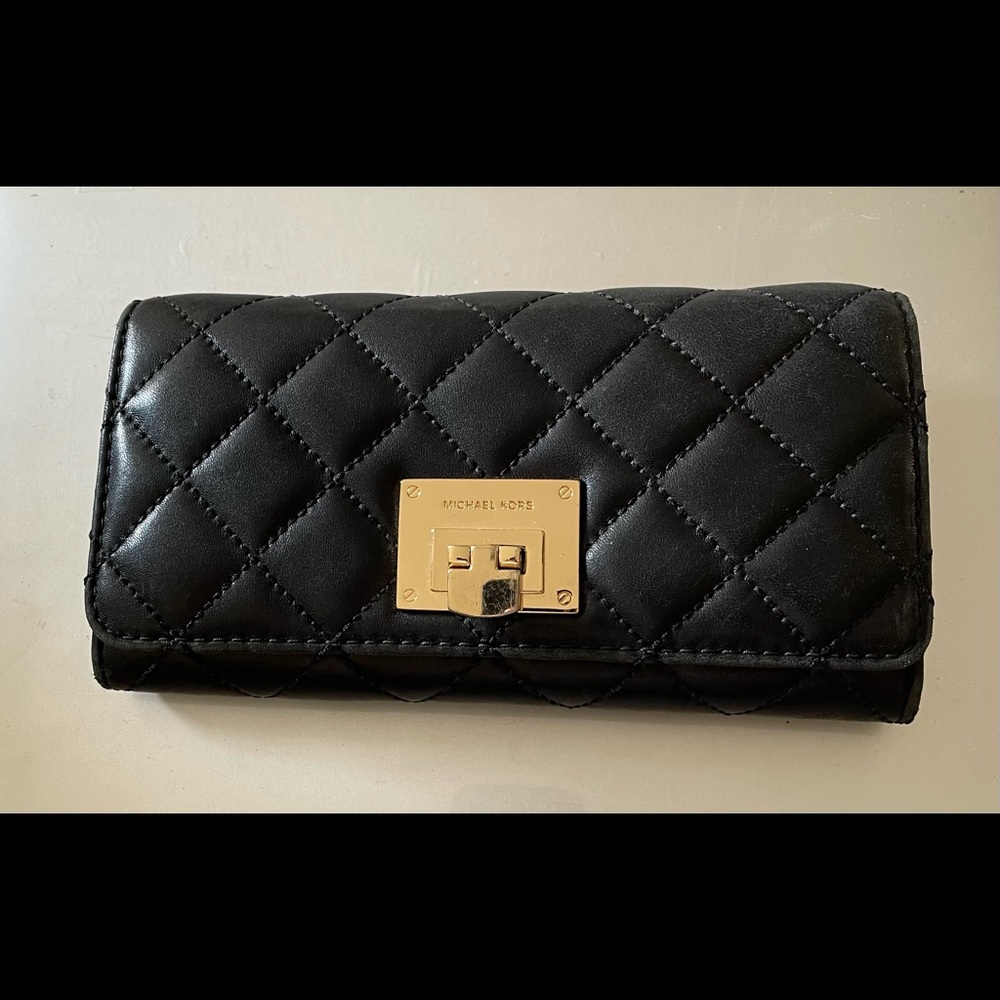 Michael Kors quilted leather wallet